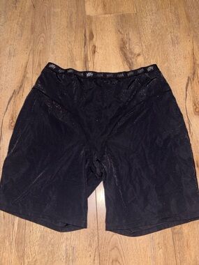 YITTY Black High-Waist Sparkle Bike Shorts